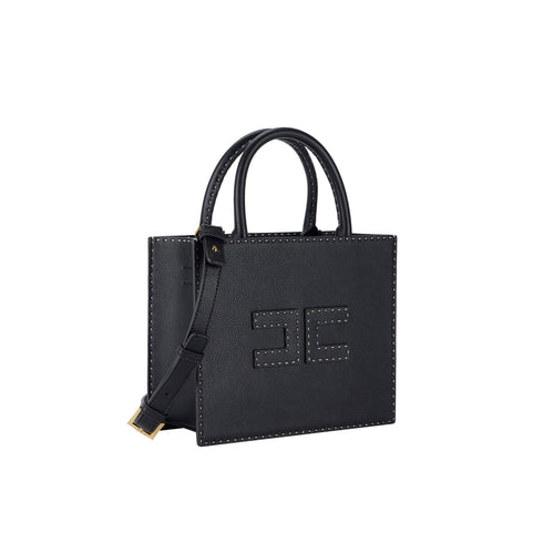 Elisabetta Franchi Borsa a spalla Borsa Donna con impunture Nero - Francavilla Moda